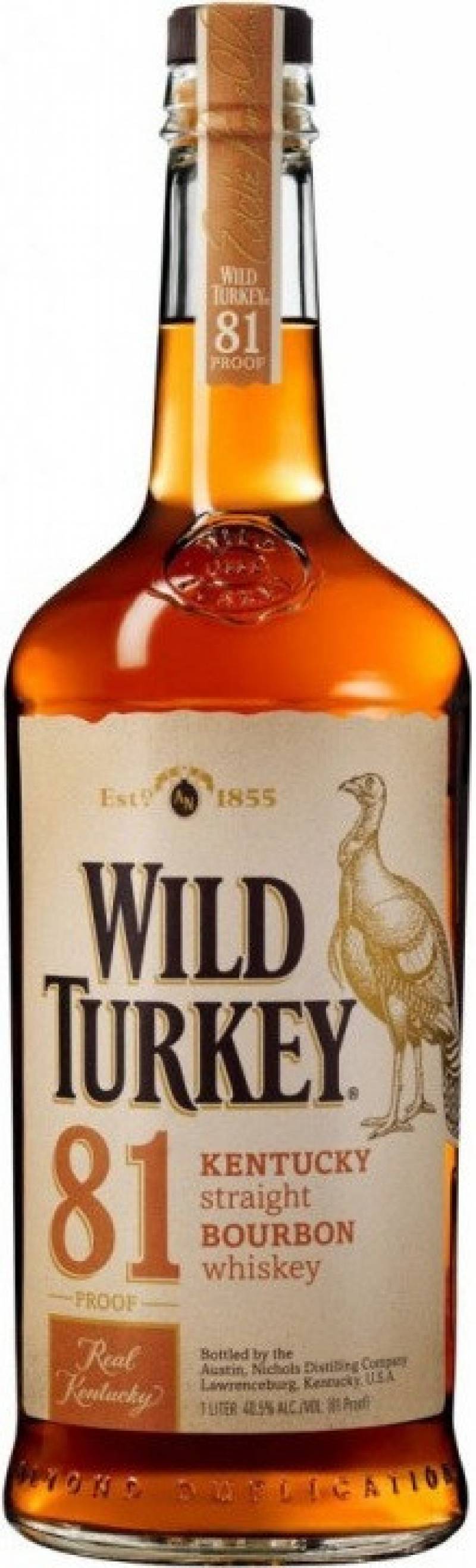 Виски Уайлд Тёки 81 1 л.  &quot; Wild Turkey Whiskey 81&quot;