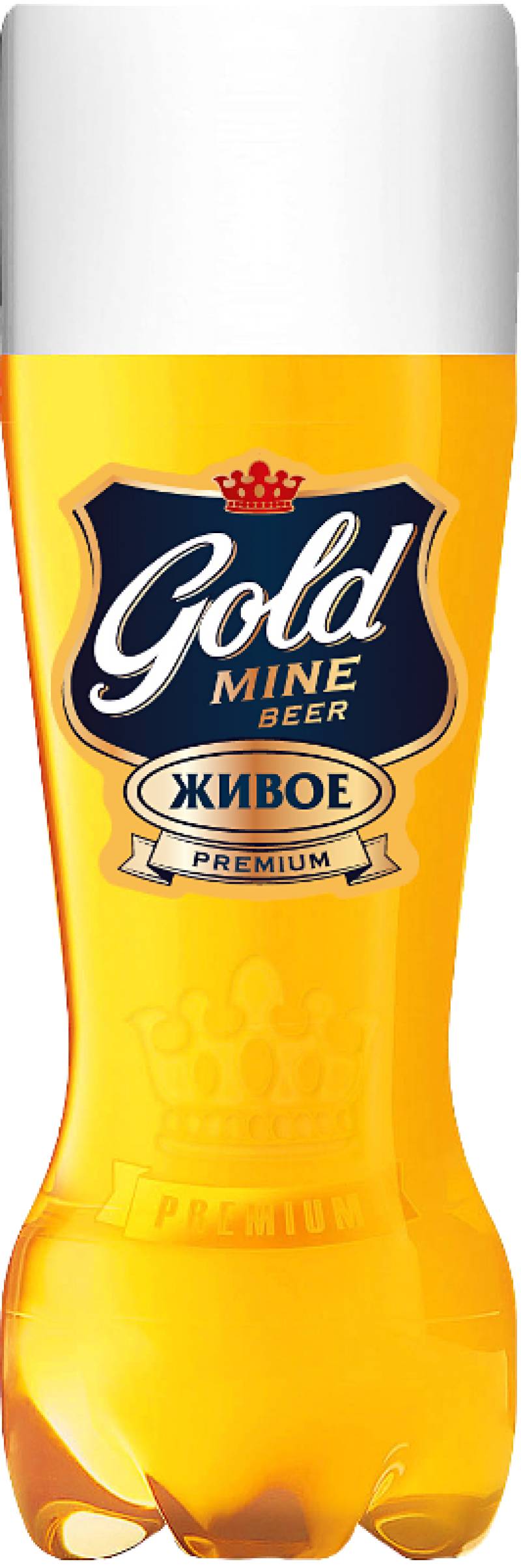 Пиво Gold Mine Beer  Premium (живое) 1,35 л. (Россия)
