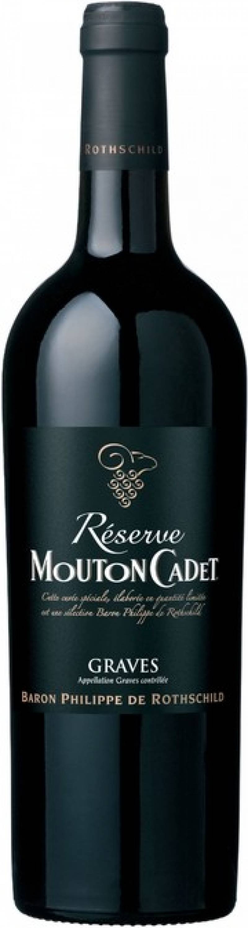 Вино Reserve &quot;Mouton Cadet&quot;, Graves AOC Rouge, 2015 / Резерв &quot;Мутон Каде&quot;, Грав Руж